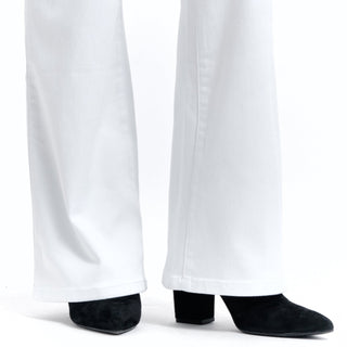 1822 30" High Rise Slim Boot Cut Jean-White - Elle J. Boutique - 1822