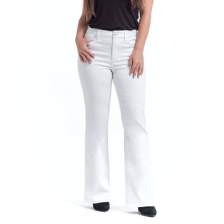 1822 30" High Rise Slim Boot Cut Jean-White - Elle J. Boutique - 1822