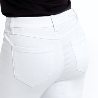 1822 30" High Rise Slim Boot Cut Jean-White - Elle J. Boutique - 1822