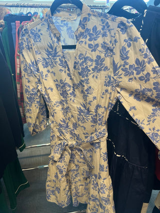 3/4 Length Sleeve Floral Print Dress - Elle J. Boutique - SHE + SKY