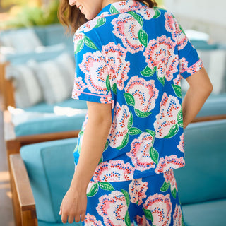 Charlotte Pant Set | Petal Tango Blue - Elle J. Boutique - Mary Square