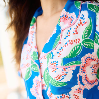 Charlotte Pant Set | Petal Tango Blue - Elle J. Boutique - Mary Square