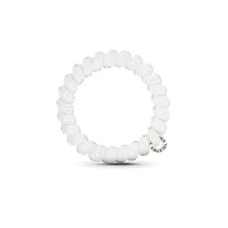 Coconut White Large Spiral Hair Coils/Hair Ties - Elle J. Boutique - Teleties