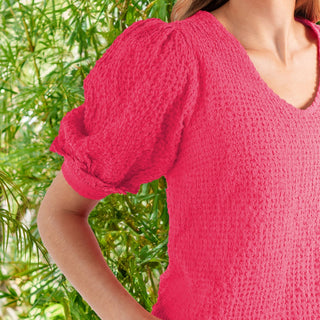 Colette Top Pink - Elle J. Boutique - Mary Square