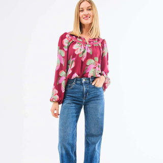 Janelle Top Center Stage Plum - Elle J. Boutique - MARY SQUARE