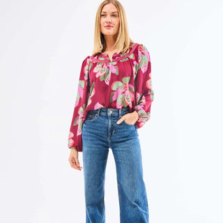 Janelle Top Center Stage Plum - Elle J. Boutique - MARY SQUARE