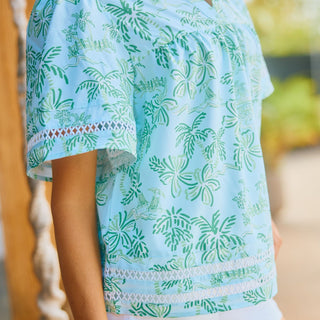 Jasmine Top Island Oasis Green - Elle J. Boutique - Mary Square