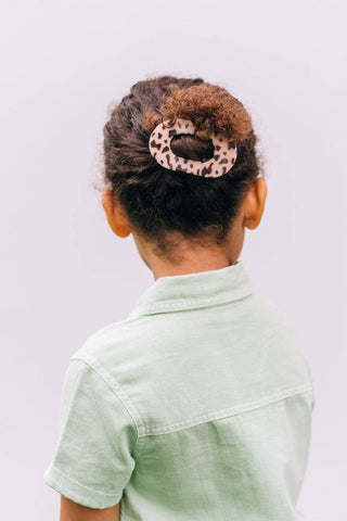 Round Flat Hair Clip | Small | Blonde Tortoise - Elle J. Boutique - TELETIES