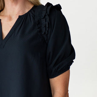 Skylar Top Black - Elle J. Boutique - MARY SQUARE