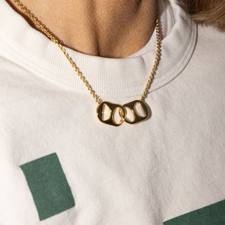 Soda Tab Necklace - Elle J. Boutique - Nickel & Suede