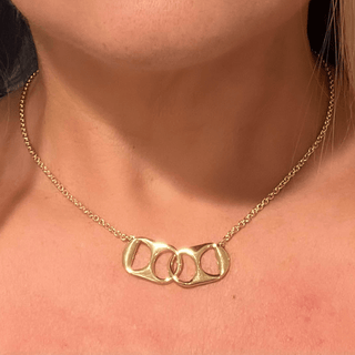 Soda Tab Necklace - Elle J. Boutique - Nickel & Suede