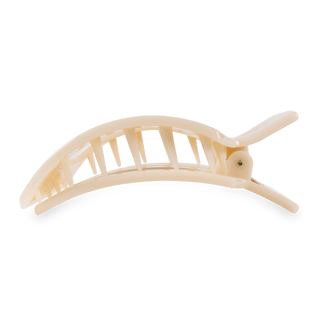 Square Flat Hair Clip | Large | Almond Beige - Elle J. Boutique - TELETIES