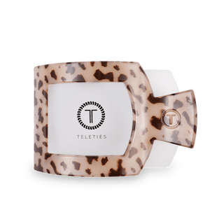 Square Flat Hair Clip | Large | Blonde Tortoise - Elle J. Boutique - TELETIES
