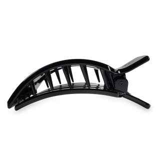 Square Flat Hair Clip | Large | Jet Black - Elle J. Boutique - TELETIES