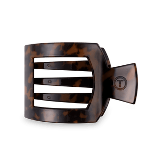 Square Flat Hair Clip | Large | Tortoise - Elle J. Boutique - TELETIES