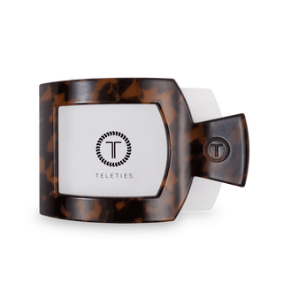 Square Flat Hair Clip | Large | Tortoise - Elle J. Boutique - TELETIES