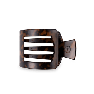 Square Flat Hair Clip | Med. | Tortoise - Elle J. Boutique - TELETIES