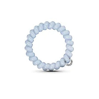 Washed Denim Large Spiral Hair Coils/Hair Ties