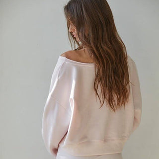 Washed Pullover Sweatshirt Soft Pink - Elle J. Boutique - By Together
